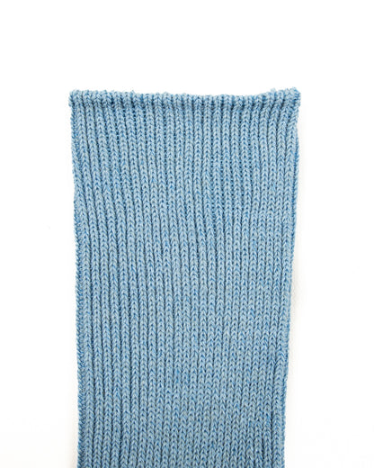RoToTo Washi/Recycle Cotton Rib Socks - Sax - Standard & Strange