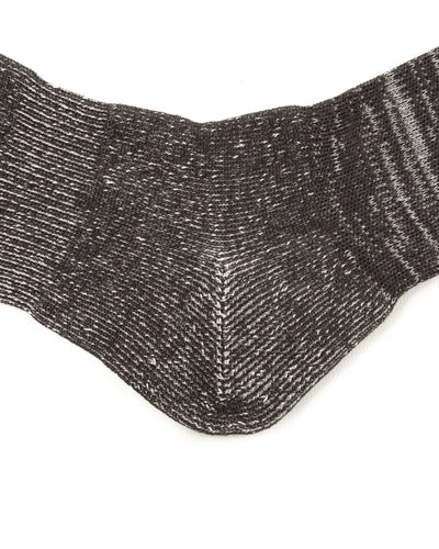 RoToTo Washi Pile Crew Socks - Charcoal - Standard & Strange