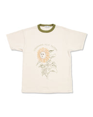 Samuel Zelig Greenwood Tee - Natural/Green - Standard & Strange