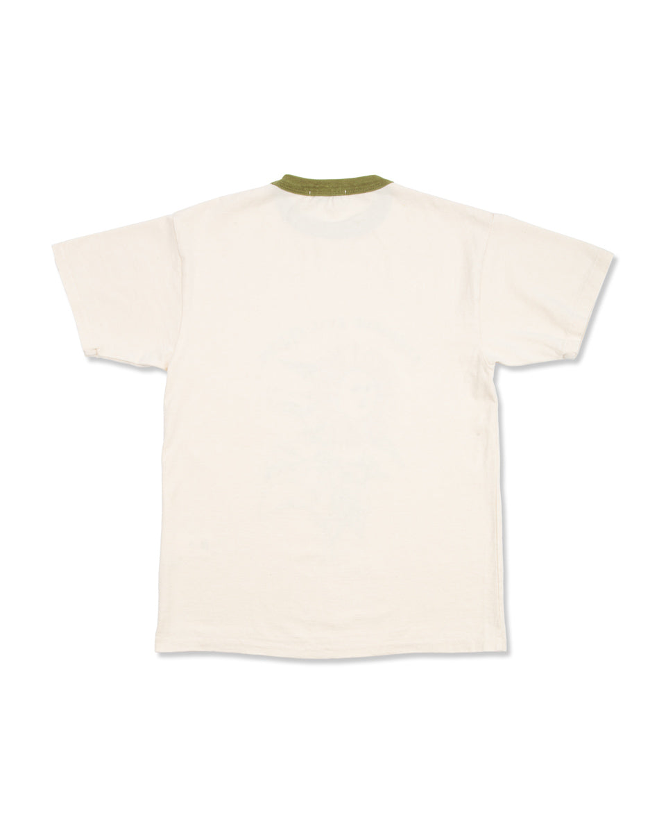 Samuel Zelig Greenwood Tee - Natural/Green - Standard & Strange