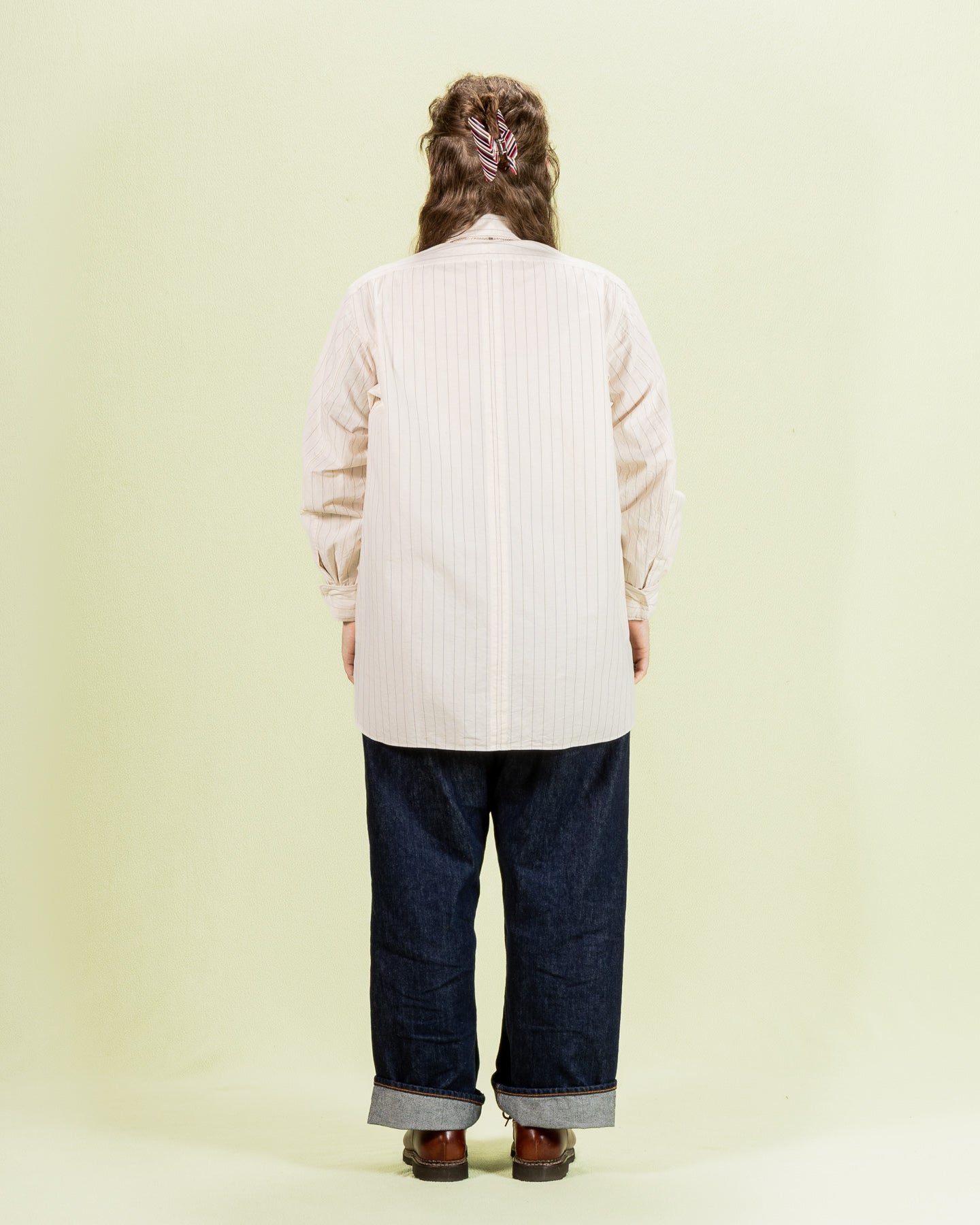 Senui Inside Pockets Shirt - Bed Linen Stripe - Standard & Strange