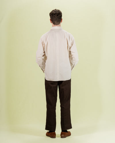 Senui Inside Pockets Shirt - Bed Linen Stripe - Standard & Strange