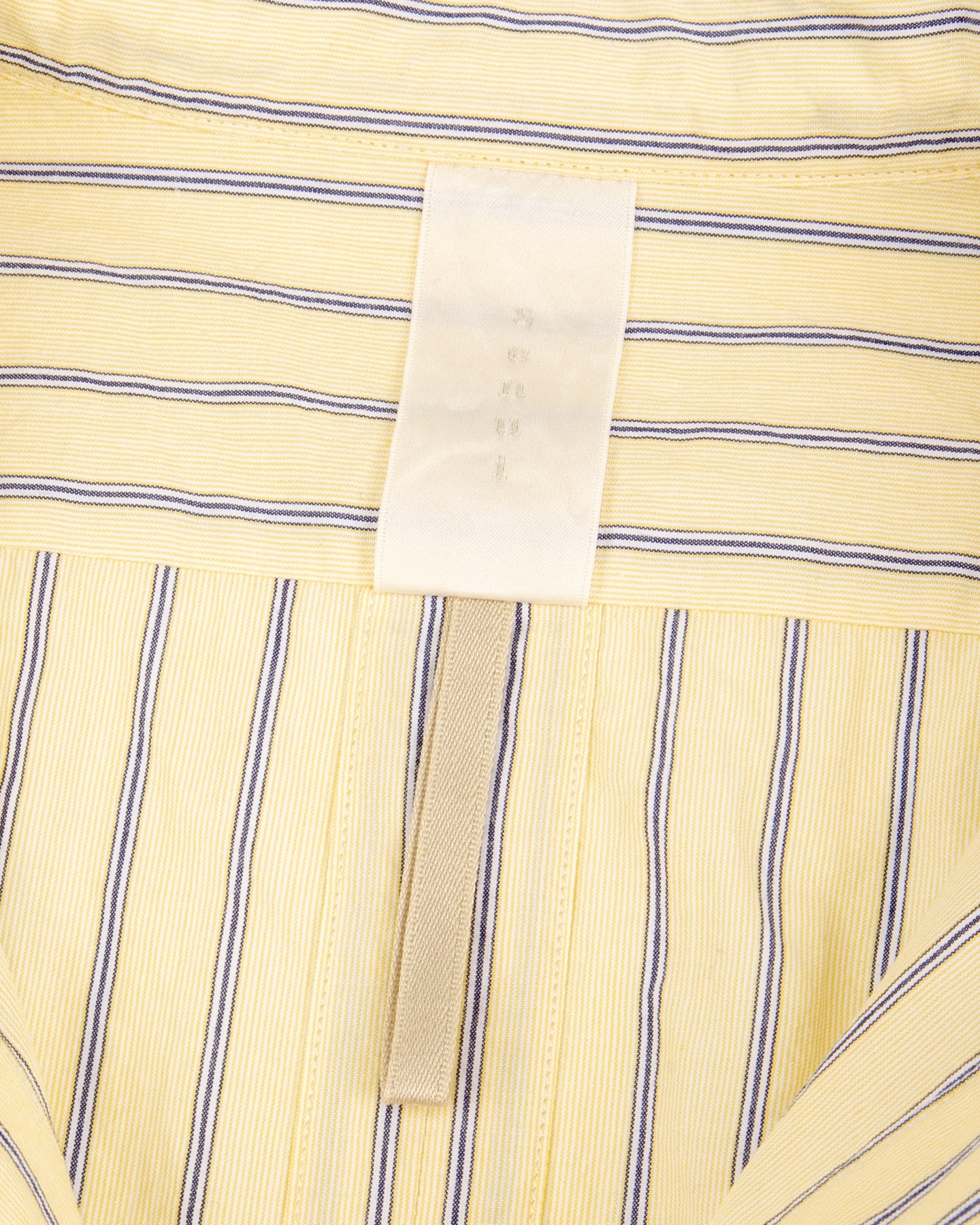 Senui Inside Pockets Shirt - Yellow Washed Fine Stripe - Standard & Strange