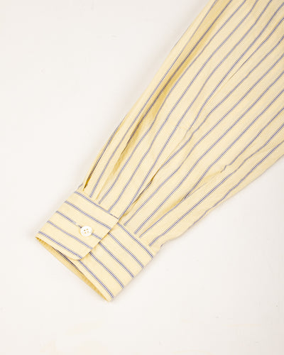 Senui Inside Pockets Shirt - Yellow Washed Fine Stripe - Standard & Strange
