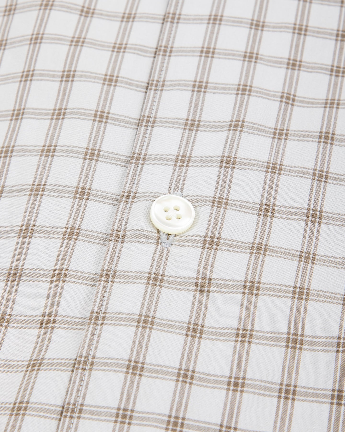 Senui Sally Side Slit Shirt - Green/Gray OG Typewriter Check 38/OS - Standard & Strange