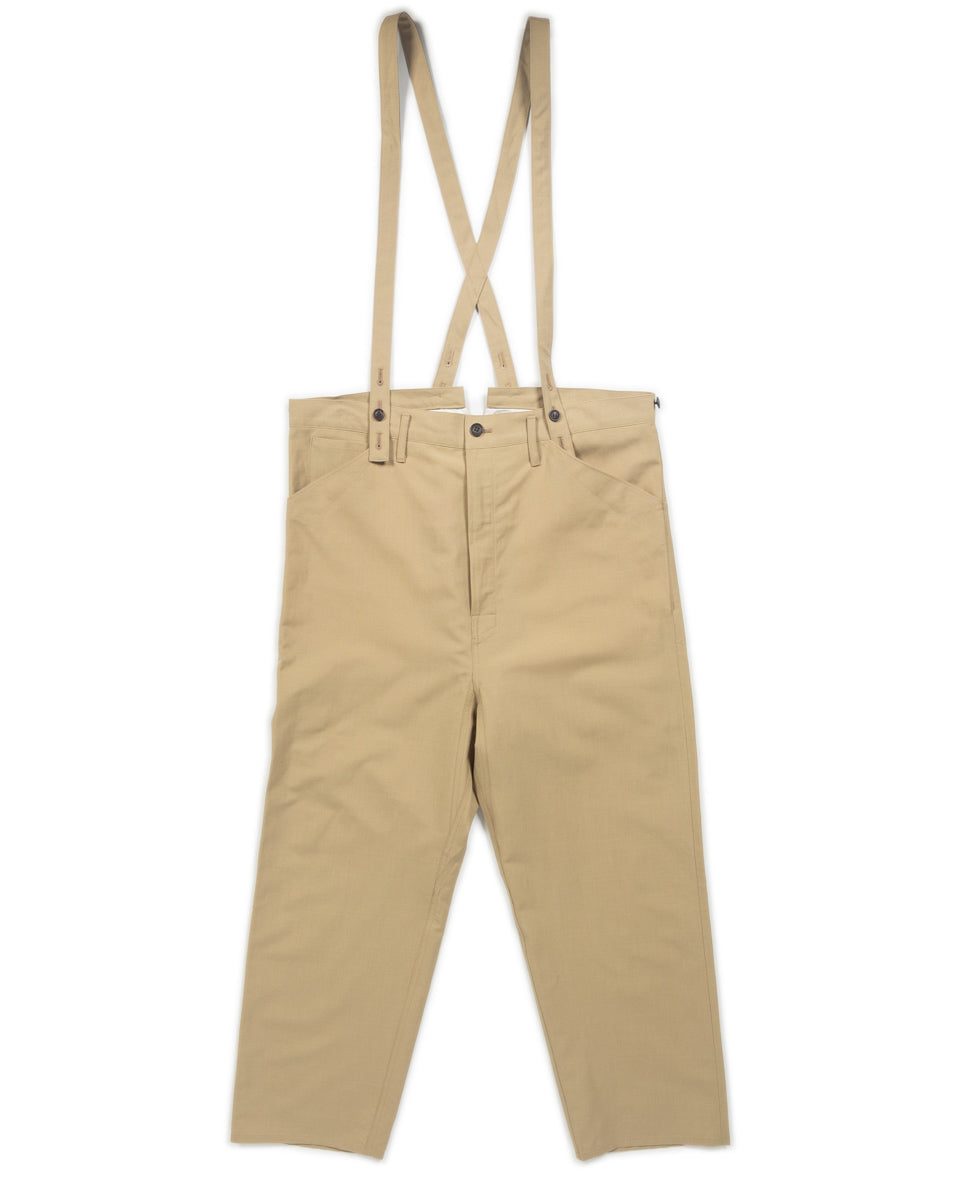 Overalls Suspenders Braces Pants Men's Retro Casual Work Trousers Khaki  Pants 