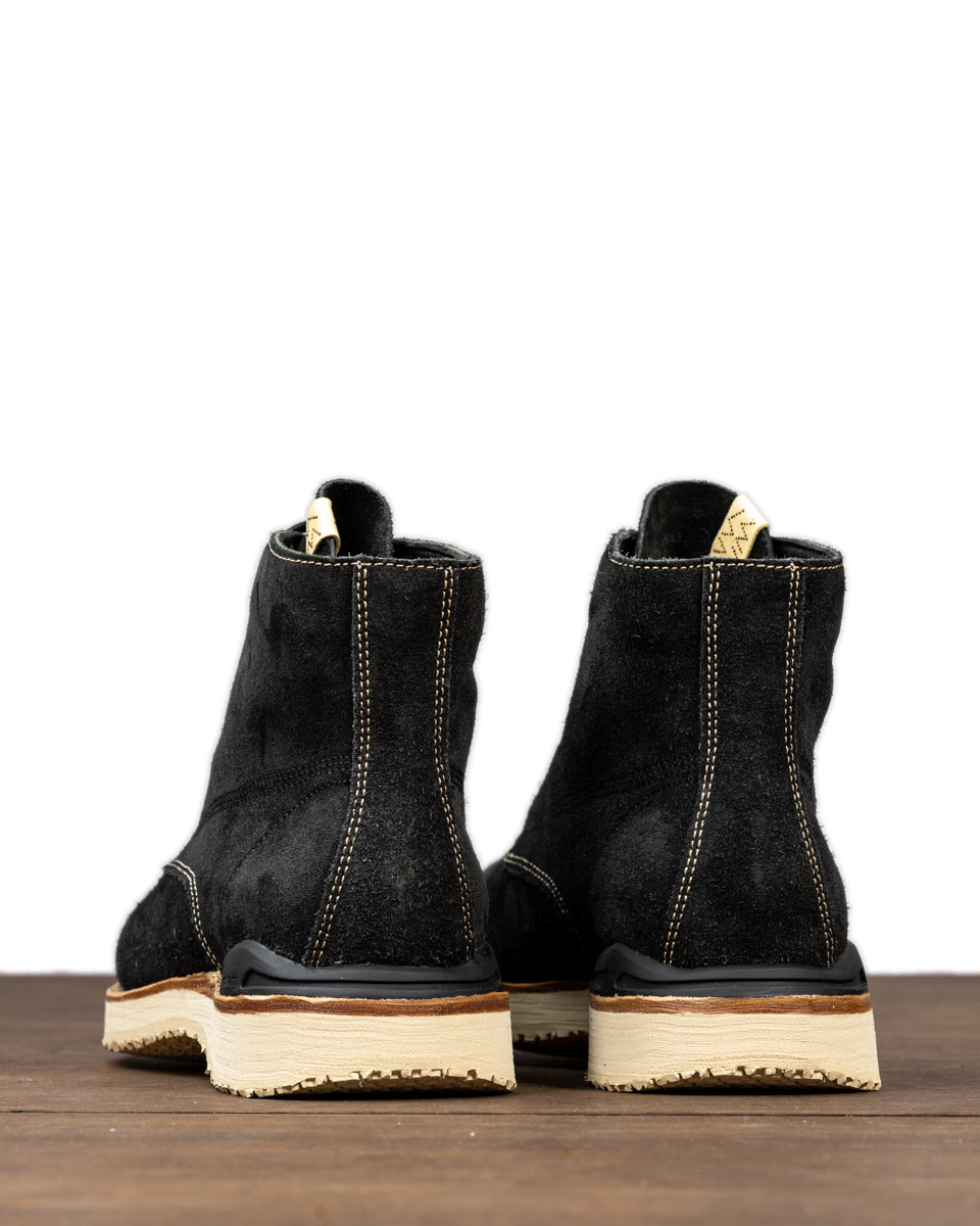 Visvim Virgil Boots - Folk Black Roughout – Standard & Strange