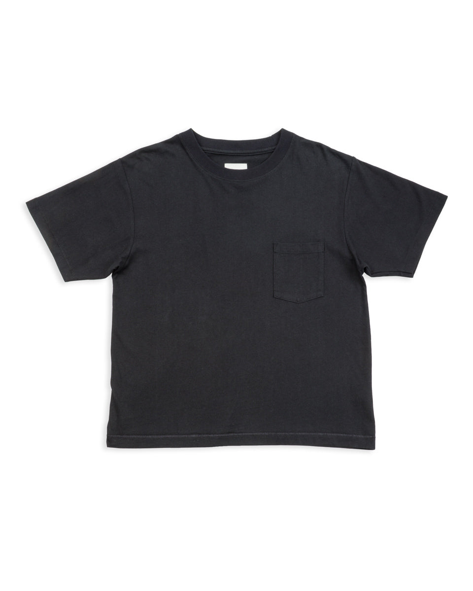 W'Menswear Bowl Tee - Black Cotton/Hemp - Standard & Strange