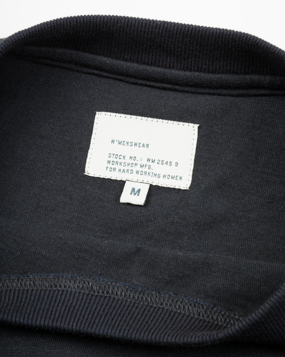 W'Menswear Bowl Tee - Black Cotton/Hemp - Standard & Strange