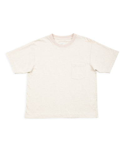 W'Menswear Bowl Tee - Oatmeal Cotton/Hemp - Standard & Strange