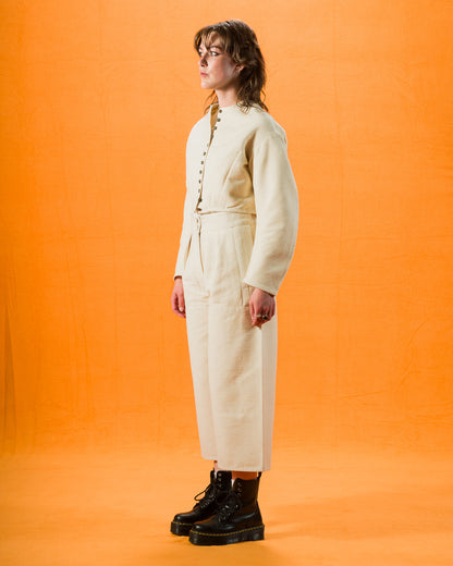 W'Menswear Burnout Pants - Natural - Standard & Strange