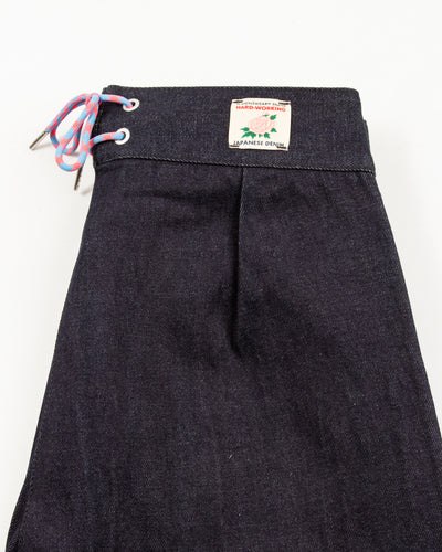 W'Menswear Crazy Border Trouser - Denim - Standard & Strange