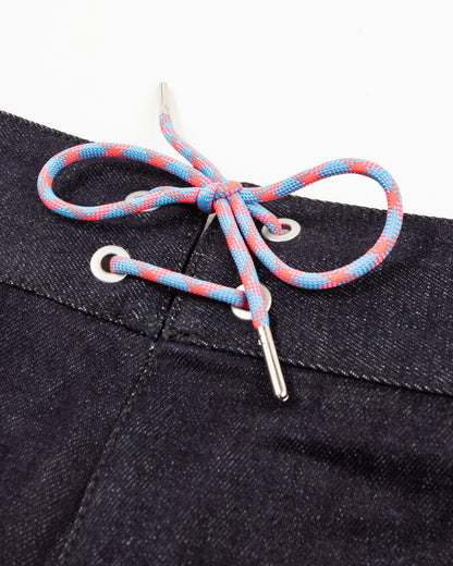 W'Menswear Crazy Border Trouser - Denim - Standard & Strange