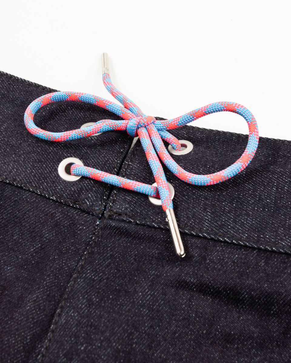 W'Menswear Crazy Border Trouser - Denim - Standard & Strange