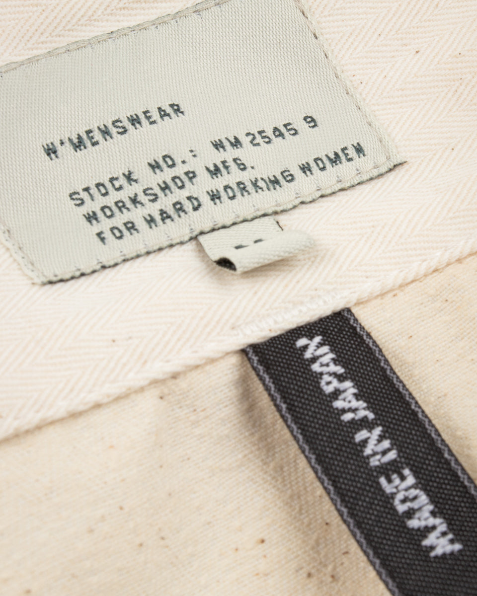 W'Menswear Crazy Border Trouser - Off-White - Standard & Strange