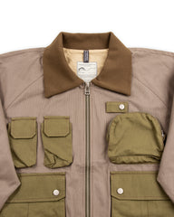 W'Menswear Mechanical Jacket - Brown/Green - Standard & Strange