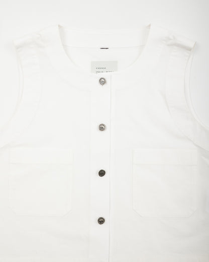W'Menswear Naa Shirt - Off-White Cotton Nylon - Standard & Strange