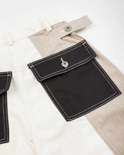 W'Menswear Unisex Freedom Flight Trouser - White/Black - Standard & Strange