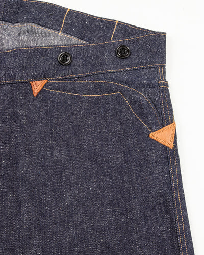 Warehouse 1874 3-Pocket Heavy Leather Bound Overall - Indigo - Standard & Strange