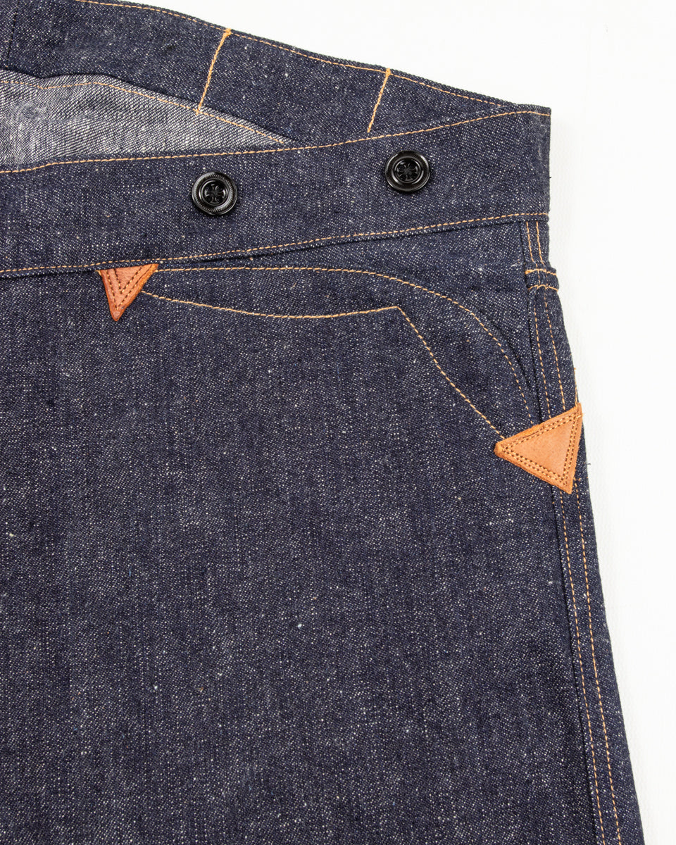 Warehouse 1874 3-Pocket Heavy Leather Bound Overall - Indigo - Standard & Strange