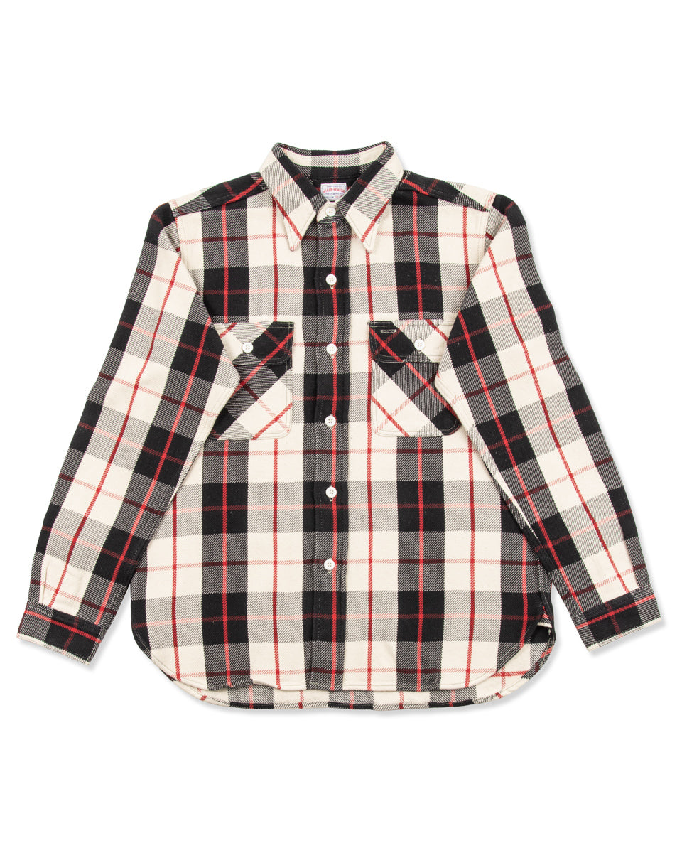 Warehouse Flannel Shirt (B) - Black O/W - Standard & Strange