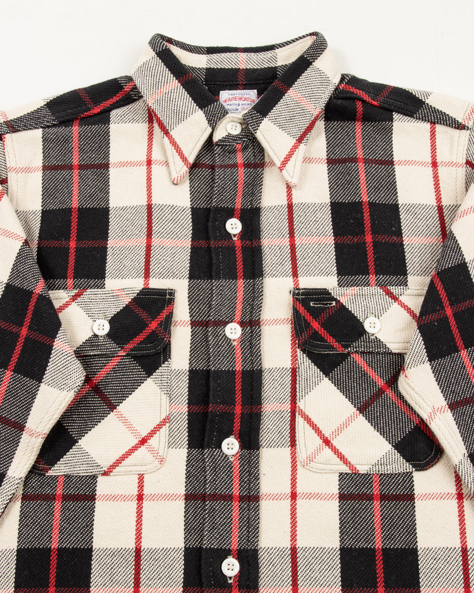 Warehouse Flannel Shirt (B) - Black O/W - Standard & Strange