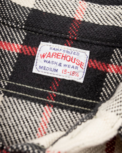 Warehouse Flannel Shirt (B) - Black O/W - Standard & Strange