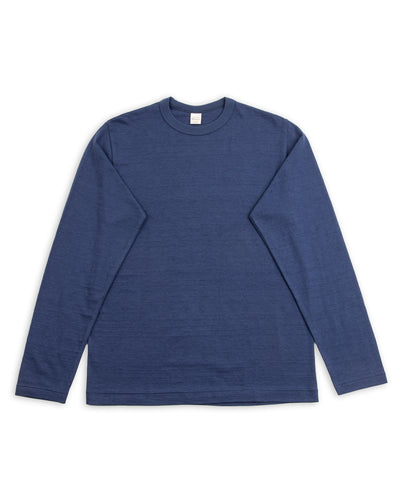 Warehouse Long Sleeve Crew Neck Tee - Navy - Standard & Strange
