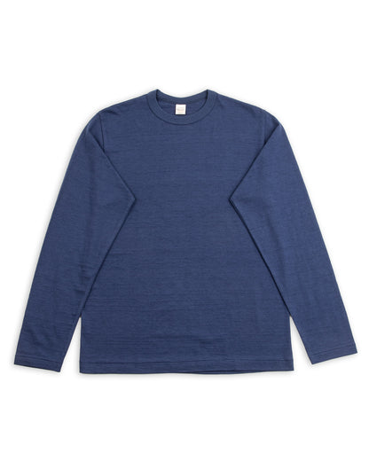 Warehouse Long Sleeve Crew Neck Tee - Navy - Standard & Strange