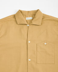 Warehouse Lot 3091 S/S Open Collar Shirt - Camel - Standard & Strange