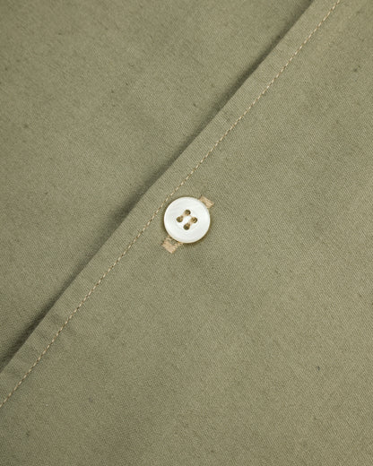 Warehouse Lot 3091 S/S Open Collar Shirt - OD Green - Standard & Strange