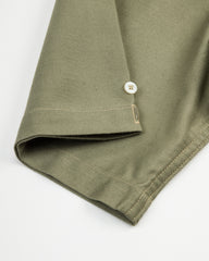 Warehouse Lot 3091 S/S Open Collar Shirt - OD Green - Standard & Strange