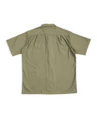 Warehouse Lot 3091 S/S Open Collar Shirt - OD Green - Standard & Strange