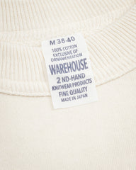 Warehouse Lot 4105 Loopwheel Short Sleeve Pocket Sweatshirt - Cream - Standard & Strange