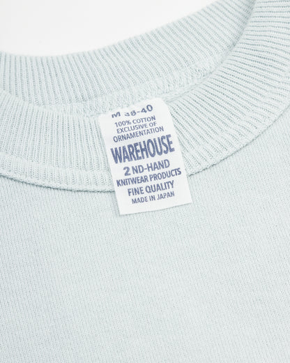 Warehouse Lot 4105 Loopwheel Short Sleeve Pocket Sweatshirt - Sax - Standard & Strange