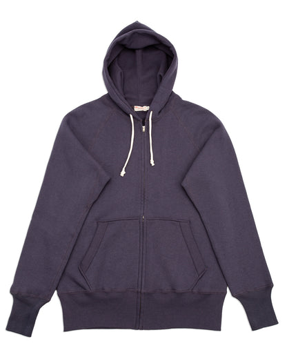 Warehouse Lot 451 Raglan Freedom Sleeve Full Zip Hoodie - Eggplant - Standard & Strange