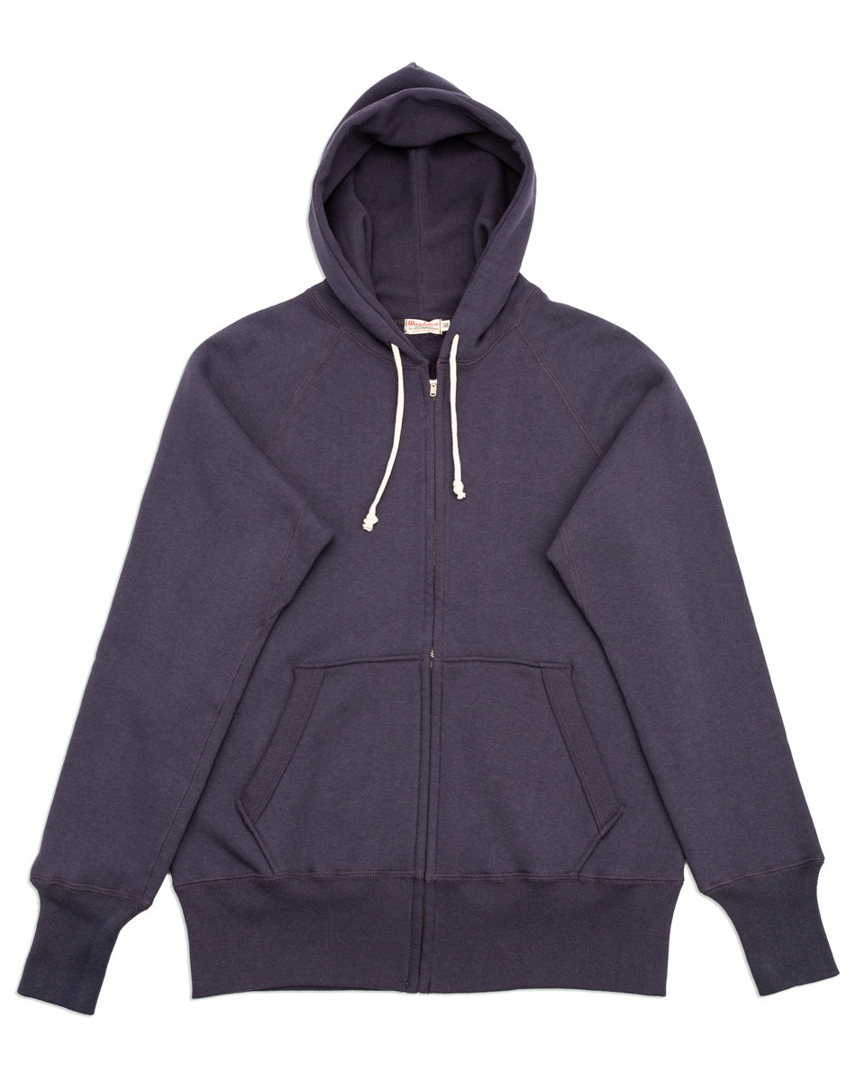 Warehouse Lot 451 Raglan Freedom Sleeve Full Zip Hoodie - Eggplant - Standard & Strange