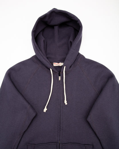 Warehouse Lot 451 Raglan Freedom Sleeve Full Zip Hoodie - Eggplant - Standard & Strange