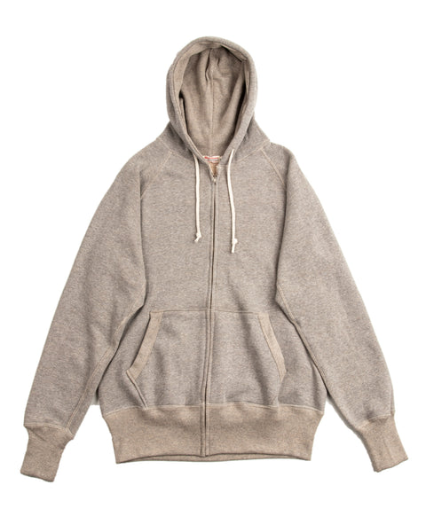 Lot 451 Raglan Freedom Sleeve Full Zip Hoodie - Heather Gray