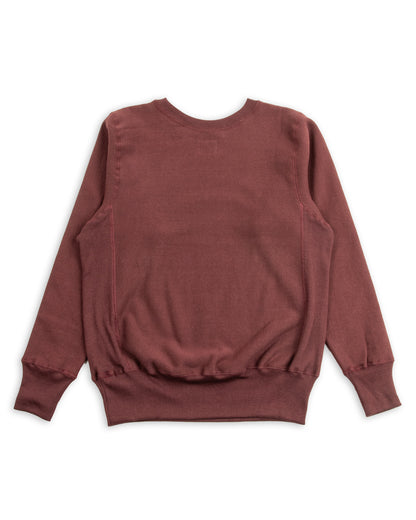 Warehouse Lot 483 Reverse Weave Loopwheel Sweatshirt - Bordeaux - Standard & Strange