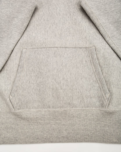 Warehouse Lot 484 Reverse Weave Loopwheel Pullover Hoodie - Heather Gray - Standard & Strange