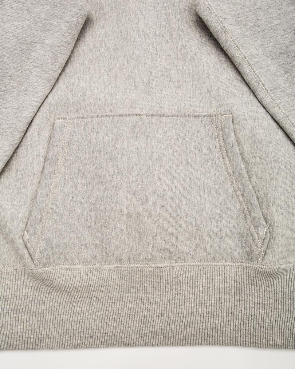 Warehouse Lot 484 Reverse Weave Loopwheel Pullover Hoodie - Heather Gray - Standard & Strange