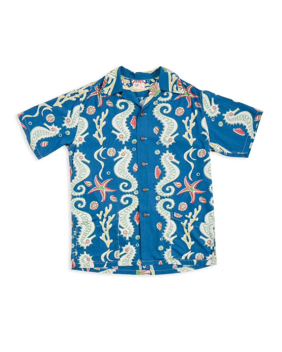 John Gluckow Seahorse vs Starfish Shirt - Blue - Standard & Strange