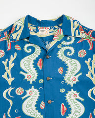 John Gluckow Seahorse vs Starfish Shirt - Blue - Standard & Strange