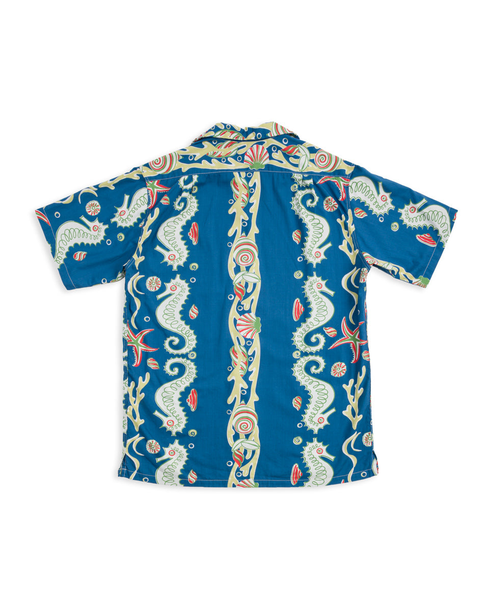 John Gluckow Seahorse vs Starfish Shirt - Blue - Standard & Strange