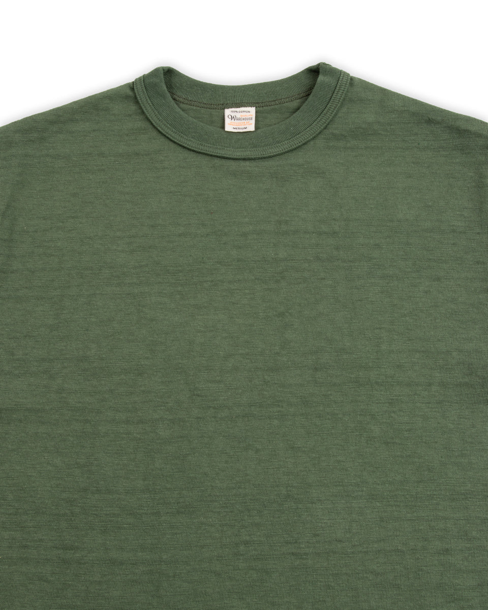 Warehouse Slub Cotton Tee - Green - Standard & Strange