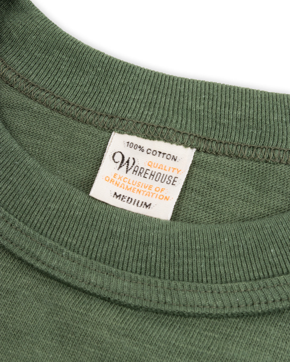 Warehouse Slub Cotton Tee - Green - Standard & Strange