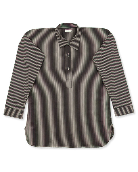 Warehouse Stripe Pullover Shirt - Black - Standard & Strange