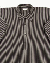 Warehouse Stripe Pullover Shirt - Black - Standard & Strange