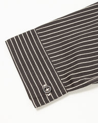 Warehouse Stripe Pullover Shirt - Black - Standard & Strange